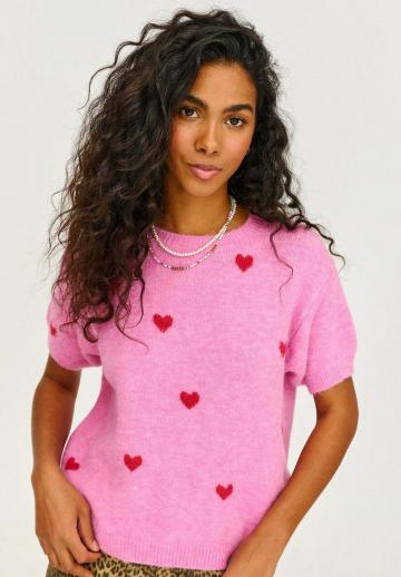 Пуловер с коротким рукавом