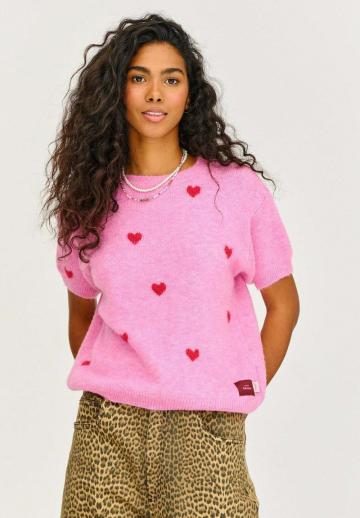 Пуловер с коротким рукавом