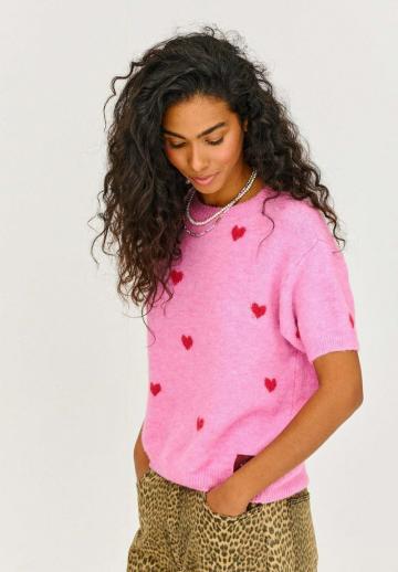 Пуловер с коротким рукавом