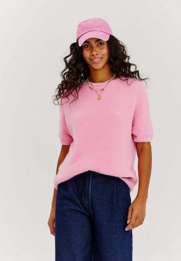 Пуловер с коротким рукавом