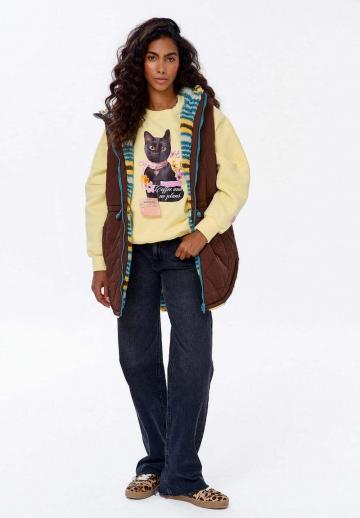 Длинный жилет