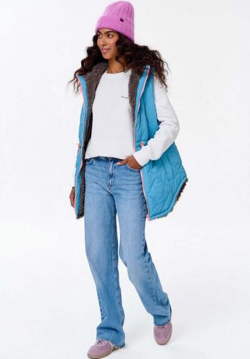 Длинный жилет