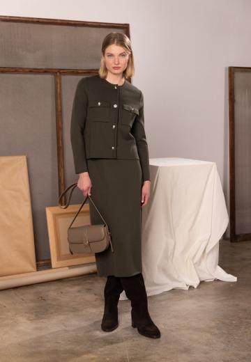 Блейзер с накладными карманами