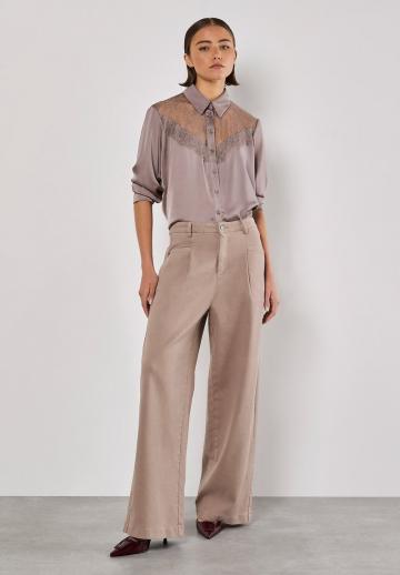 Атласная блузка