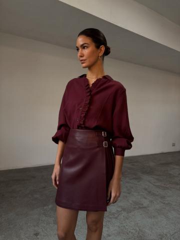 Кожаная юбка