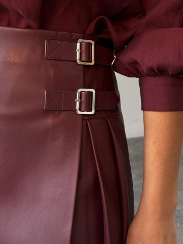 Кожаная юбка