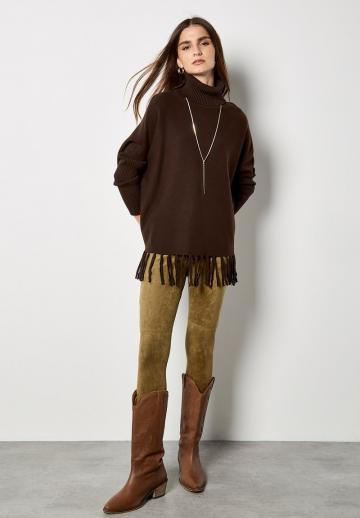 Длинный пуловер