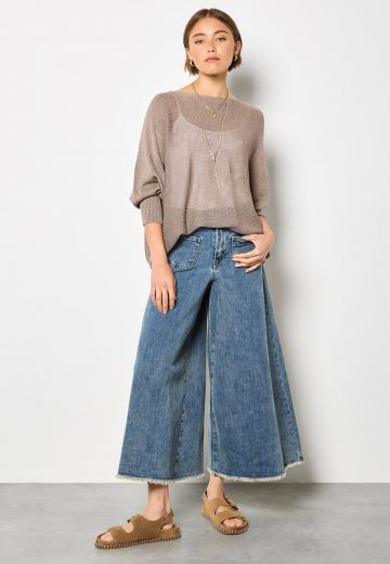 Пуловер с рукавом три четверти