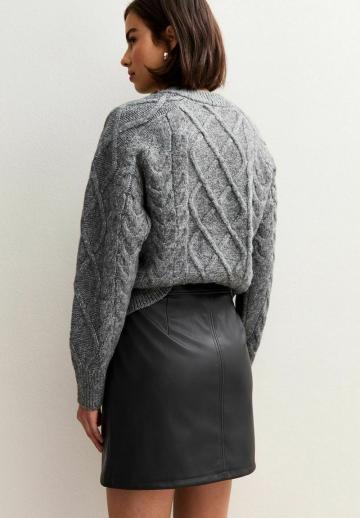 Кожаная юбка