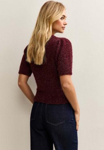 Пуловер с коротким рукавом