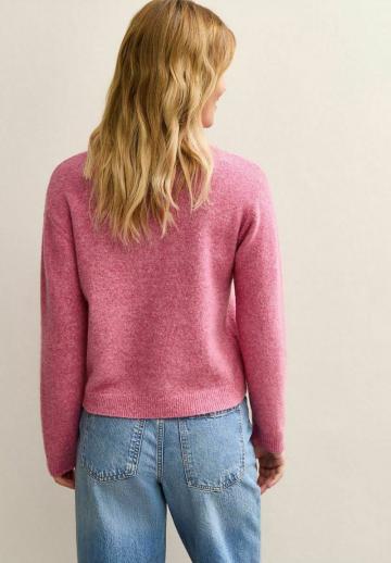 Пуловер с воротником поло