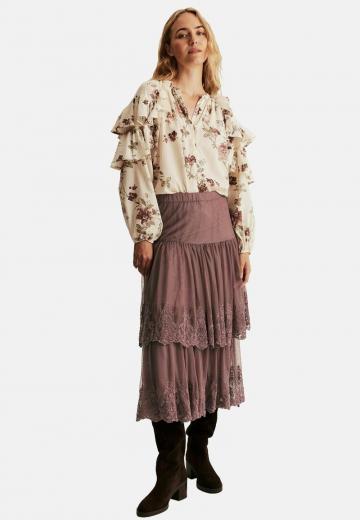 Юбка с воланами