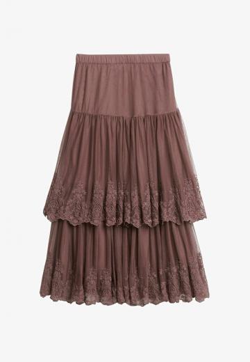 Юбка с воланами