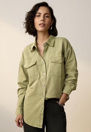 Джинсовая блузка