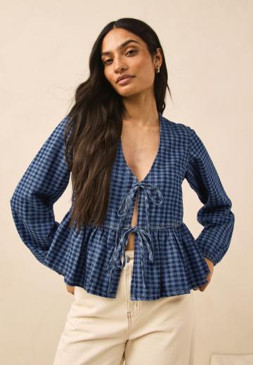 Джинсовая блузка