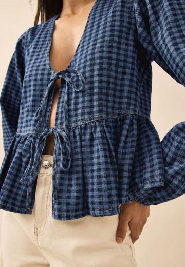 Джинсовая блузка