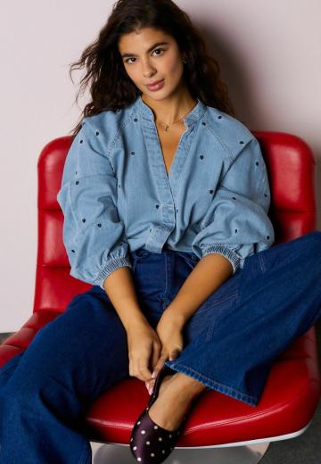 Джинсовая блузка