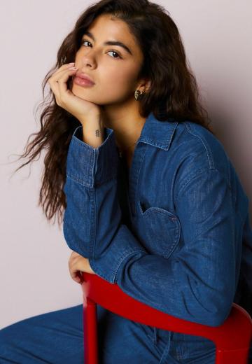 Джинсовая блузка