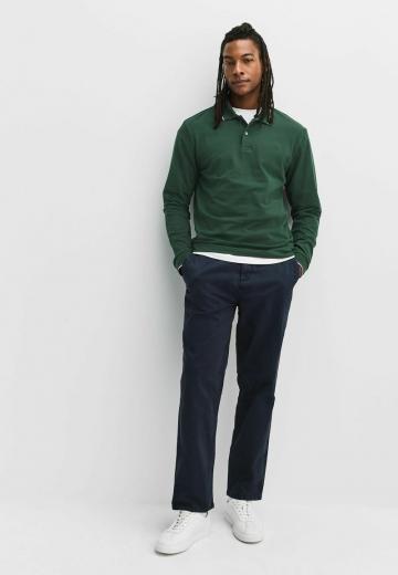 Поло с длинным рукавом