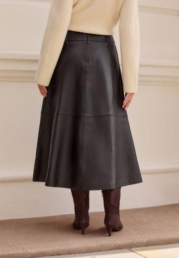 Кожаная юбка