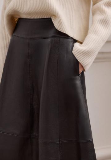 Кожаная юбка