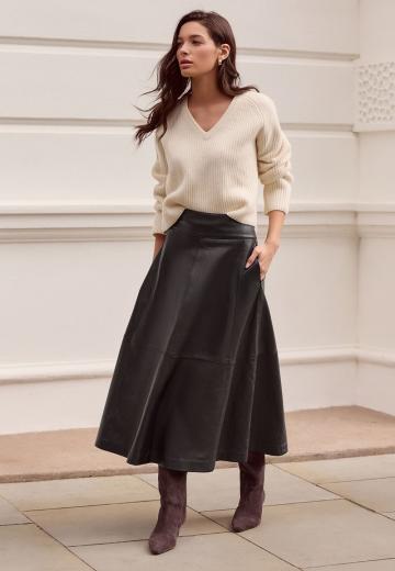 Кожаная юбка