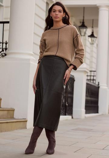 Кожаная юбка