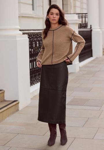 Кожаная юбка