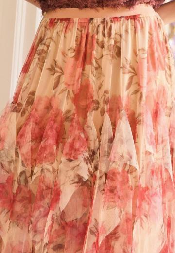 Юбка с воланами