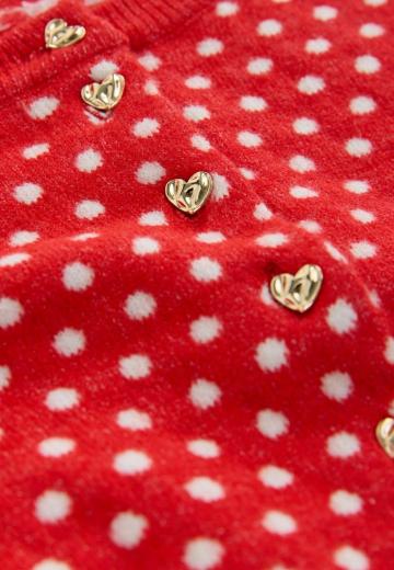 Жаккардовая вязаная кофта