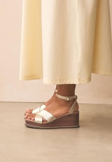 Босоножки на танкетке