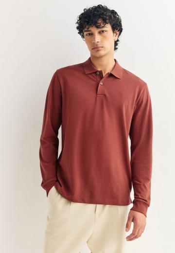 Поло с длинным рукавом