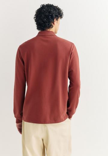 Поло с длинным рукавом