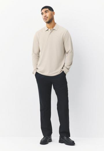 Поло с длинным рукавом