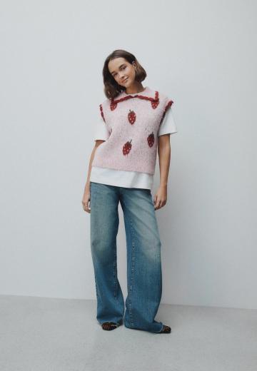 Пуловер без рукавов