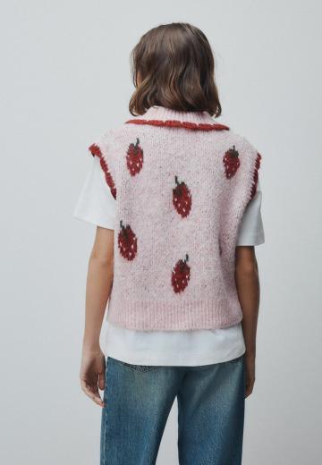 Пуловер без рукавов