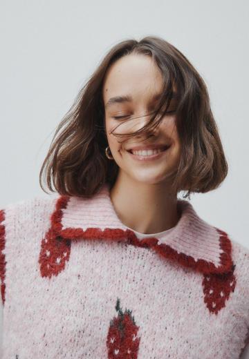 Пуловер без рукавов