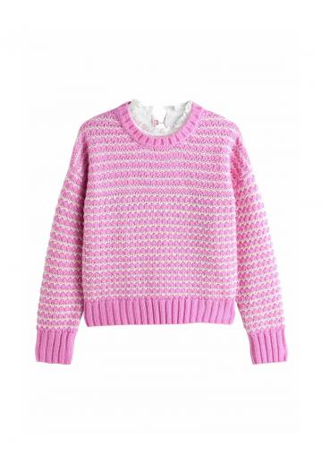 Пуловер в полоску