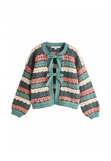 Жаккардовая вязаная кофта