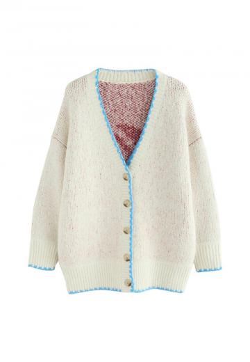 Жаккардовая вязаная кофта