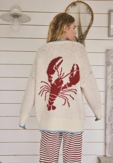 Жаккардовая вязаная кофта