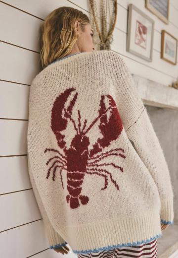 Жаккардовая вязаная кофта