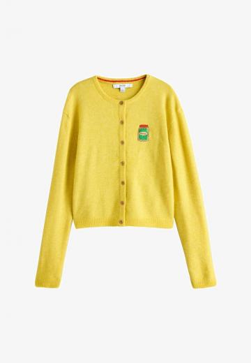 Жаккардовая вязаная кофта