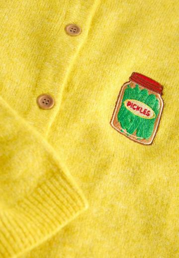 Жаккардовая вязаная кофта