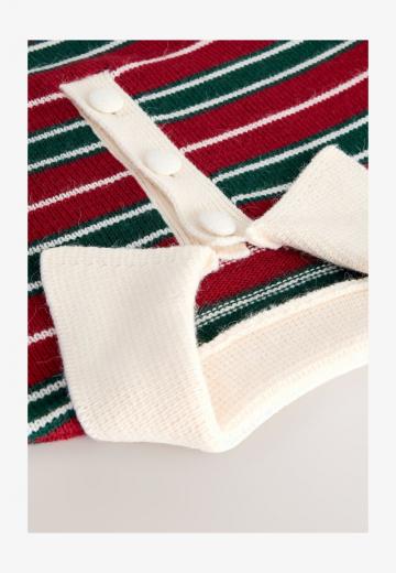 Пуловер с воротником поло