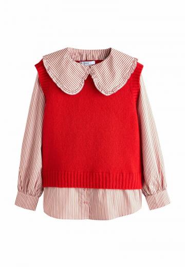 Пуловер в полоску