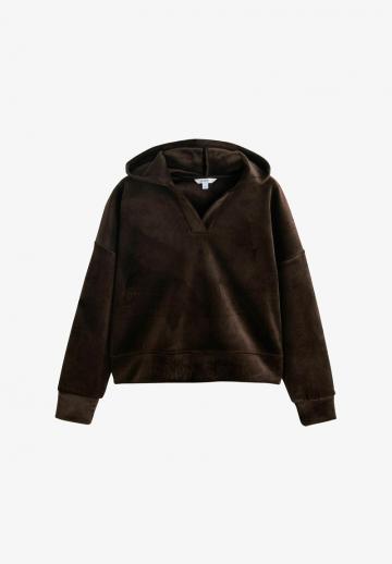 Пуловер с капюшоном