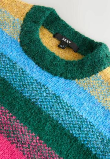 Пуловер в полоску