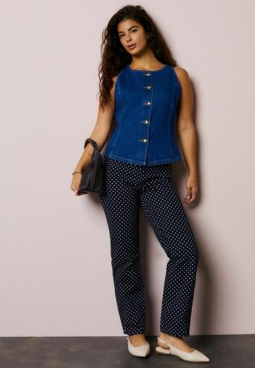 Джинсовая жилетка