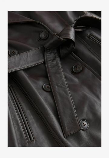 Кожаное пальто